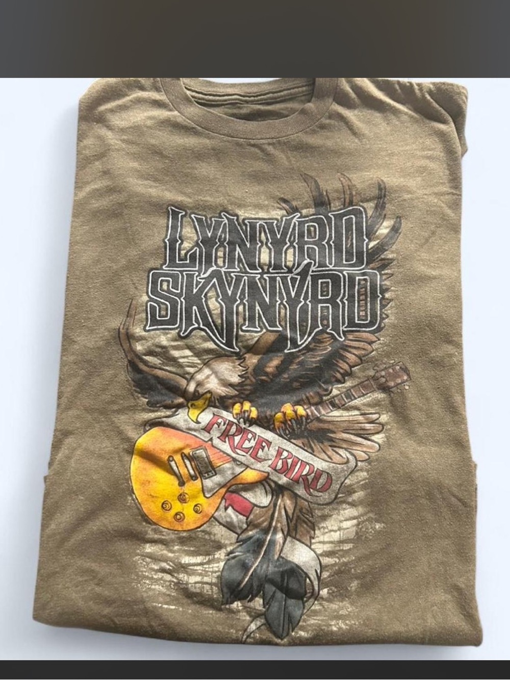 Vintage Olive Graphic Short Sleeve Tee